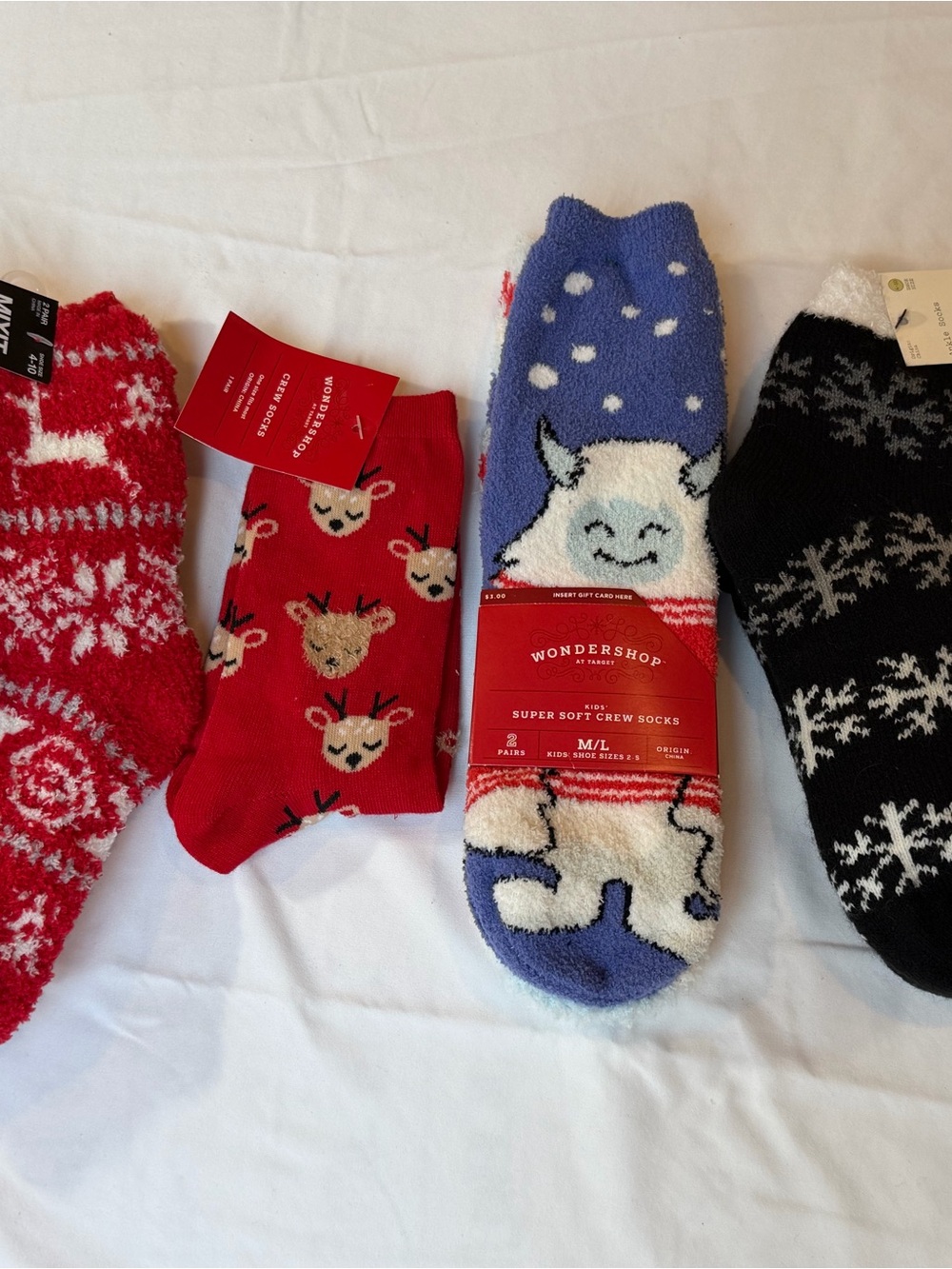 Mixed Brands Unisex Cozy Holiday Novelty Socks- 6 pack